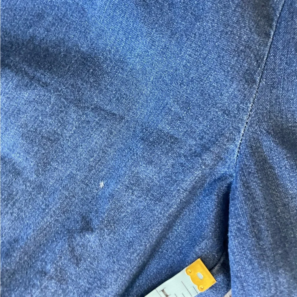 American Apparel Denim Wide Leg Crop Overalls - Picture 16 of 16